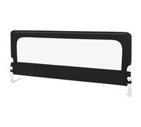 HUOLE Barrière de Lit Protection Antichute Réglable pour Lit d'enfant, Portable Bed Rail, Sécurité pour Bébé, en Hauteur 200cm, Cadre en métal, de 0 à 6 Ans-200 * 70 * 26 cm-Noir
