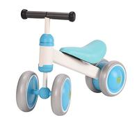 HUOLE Draisienne Bebe, Jouet Enfant pour 12-24 Mois, 4 Ruotes, Cadeau du Premier Anniversaire d'un Enfant (Poids corporel Max. 25 kg), Jouet pour Filles et Garçons (50 x 18 x 38 cm - Bleu)