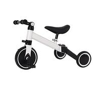 HUOLE Draisienne Enfants Vélo Bébé sans Pédales de 10-36 Mois, Jouet d'Equitation Trotteur Bebe Mini Bike Cadeau Anniversaire Noel Jusqu'à 25 kg, Antivol de Direction-Deux -in-Un (Blanc)