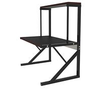 HUOLE Extensible Support Micro Onde en Métal, Hauteur Réglable, Étagère de Rangement pour Cuisine, Titulaire d'épice avec 3 Crochets, Charge maximale 25 kg (65 * 54 * 30 cm-Noir)