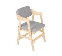 HUOLE Fauteuil Enfant Basile Fauteuil scandinave Enfant en Bois,Canapé Chaise Tout-Petit Rembourré avec Dossier Confortable&Accoudoir Ergonomique,Charge 40KG (48 * 46 * 78 cm-Gris)