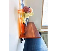HUOLE Multifonctionnel Table Scandinave Suspendue, Table Mural Rabattable, Gain de Place, Table Pliante Mural pour Terrasse,Jardin,Cuisine (60 * 30 * 1,6 cm-Couleur Teck)