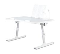 HUOLE Plateau de lit Portable pour Ordinateur Portable avec Pieds Pliables,Bureau Pliable pour Travailler, Lire et écrire, Convient pour canapé, lit, Plage, 60 * 40 * 26-39cm-Gris