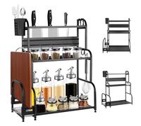 HUOLE Rangement sous évier, Salle de Bain ou Buanderie, Tiroir Coulissant Extensible, Rangement Et Organisation De Grande Capacité, Multifonction,58 * 22 * 60cm(Noir)(m)