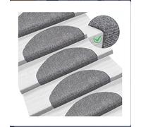 HUOLE Tapis de Sol antidérapants pour escaliers,Tapis en Rouleau de Polyester,marches d'escalier de Style Minimaliste Moderne pour escaliers intérieurs et extérieurs,Appartements (Gris (15))