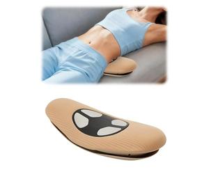 HUOMMGS Appareil de massage lombaire électrique avec 20 modes d'impulsion EMS - Module de compression à chaud - Fonction minuterie - Coussin lombaire - Appareil de massage lombaire - Appareil de