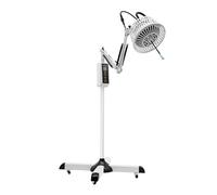 HUOMMGS Lampe à lumière rouge - 300 W - Lampe infrarouge mobile avec 4 roues universelles et minuterie - Rotation à 180° - Lampe chauffante pour la maison, les bureaux, les cliniques