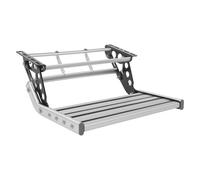 HUOMMGS Marchepieds pour Camping-Car Antidérapante Aluminium Marche Pied Camping Car Jusqu'à 150KG Marche Pied Caravane avec Bande Lumineuse à LED Marchepied Pliable