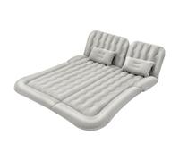 HUOMMGS Matelas gonflable SUV pour 2 personnes - Pliable - 174 x 126 cm - Rectangulaire - Avec pompe de gonflage - Gris