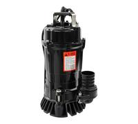 HUOMMGS Pompe à eaux usées 750 W Pompe à boue 19000 l/h Hauteur de refoulement max. 18 m et profondeur d'immersion max. 10 m Pompe submersible pour eaux usées avec poignée Haute efficacité Pompe à eau