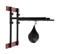 HUOMMGS Speedball Boxing - 5 vitesses - Hauteur réglable - Avec plaque ronde de 60 cm - Roulement à billes à 360° - Montage mural - Pour salle de sport, studio de boxe
