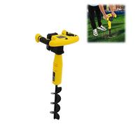 HUOMMGS Tarière professionnelle sans fil avec embout de perçage de 80 mm 350 W - Tarière électrique portable - Mise à niveau 550 tr/min - Pour sol argileux, sol sableux