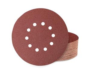 Huopueit 30 Pièces Disque Abrasif 225 mm 10 Trous Grain 40 Papier Disque Poncage pour Cloisons Sèches Ponceuse Girafe