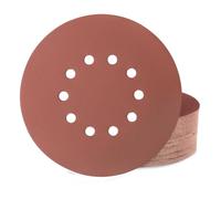 Huopueit 40 Pièces Disque Abrasif 225 mm 10 Trous Grain 320 Papier Disque Poncage pour Cloisons Sèches Ponceuse Girafe