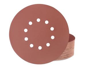 Huopueit 40 Pièces Disque Abrasif 225 mm 10 Trous Grain 400 Papier Disque Poncage pour Cloisons Sèches Ponceuse Girafe