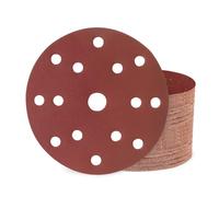 Huopueit 50 Pièces Disque Abrasif 150 mm 15 Trous Papier Disque Poncage Grain 320 pour Ponceuse Excentrique