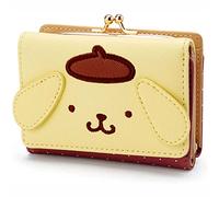 Huositi - Portefeuille court en cuir avec motif de dessins animés pour femme, jaune, portefeuille pliable, Jaune, CH, Porte-documents pliable