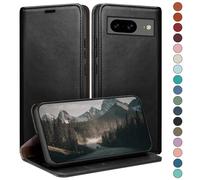 HUOUH Coque pour Google Pixel 8 5G avec RFID Blocage Etui à Rabat en Cuir de Premium,Fentes pour Cartes,Case à Rabat,Coques de Cover pour Pixel 8 Portefeuille Le Noir