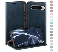 HUOUH Coque pour Google Pixel 9 Pro XL 6.8" 5G avec RFID Blocage Etui à Rabat en Cuir de Premium,Fentes pour Cartes,Coques de Case,Cover à Rabat pour Pixel 9 Pro XL Portefeuille Bleu Foncé