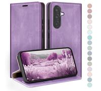 HUOUH Coque pour Samsung Galaxy A56 avec RFID Blocage Etui à Rabat en Cuir de Premium,Fentes pour Cartes,Coques de Case,Cover à Rabat pour Samsung A56 Portefeuille Lilas Violet