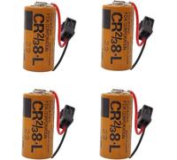 HUOYALU Batterie CR2/38-L 3V 2000mAh Compatible pour Batterie au Lithium Fuji CR2/3 8.L 3V PLC FDK CR2/38.L avec tête Noire,B