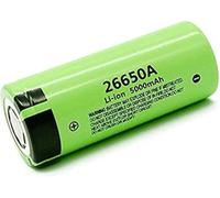 HUOYALU Batterie de Grande capacité 5000 mAh 3,7 V pour LED ou Lampe de Poche Plate, 2 unité