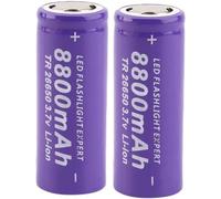 HUOYALU Batterie Haute Performance 3.7 V 8800mAh Pack de Batterie, pour sonnettes, phares, Lampes de Poche Électronique de Batterie Rechargeable