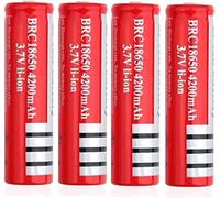 HUOYALU Batterie Rechargeable 3.7V 4000mAh Pack de Batterie de Grande capacité, Lampe de Bureau, Lampe de Poche, Ventilateur, Accessoires de Jouets, etc.