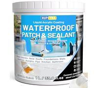 Hupeyna Liquide Étanchéité Transparent, Membrane d'Étanchéité Waterstop 1KG