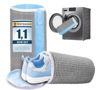 HUPIRCT 2pcs Sac Lavage Chaussures Machine à Laver, Réutilisable, Nettoyage à 360 Degrés, Fermeture éclair à Verrouillage Automatique Invisible, Convient à Toutes les Chaussures et Machines à Laver