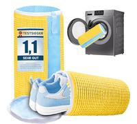 HUPIRCT 2pcs Sac Lavage Chaussures Machine à Laver, Réutilisable, Nettoyage à 360 Degrés, Fermeture éclair à Verrouillage Automatique Invisible, Convient à Toutes les Chaussures et Machines à Laver