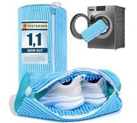 HUPIRCT 2pcs Sac Lavage Chaussures Machine à Laver, Réutilisable, Nettoyage à 360 Degrés, Fermeture éclair à Verrouillage Automatique Invisible, Convient à Toutes les Chaussures et Machines à Laver