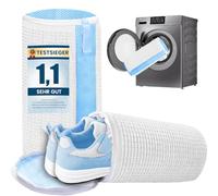 HUPIRCT 2pcs Sac Lavage Chaussures Machine à Laver, Réutilisable, Nettoyage à 360 Degrés, Fermeture éclair à Verrouillage Automatique Invisible, Convient à Toutes les Chaussures et Machines à Laver