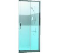 Huppe Classics 2 Accès d'angle 2 pièces moitié 80x190cm argent mat verre transparent C20203087321