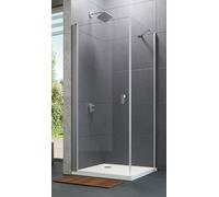 Huppe Design Pure 4-kąt porte de douche 100 cm à ouverture basculante argenté brillant/verre transparent 8P0606.092.322