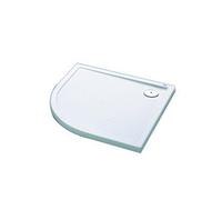 Huppe Purano Receveur de douche Cast Marble quart de rond 100x90cm avec antidérapant blanc 202154055