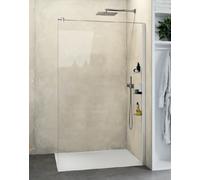 Huppe Select+ paroi de douche walk-in 90 cm argenté brillant/verre transparent SL0213.069.322