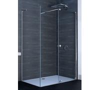 Huppe Xtensa Pure paroi de douche 90 cm noir mat/verre transparent XT0307.123.322