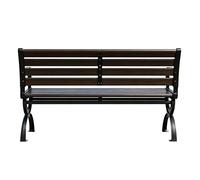 HUPQCVX Bancs De Loisirs Publics Communautaires, Siège Et Dossier en Alliage De Zinc, Accoudoirs, Sièges De Terrain De Basket Et De Cour, 150 Cm.(47 inch)