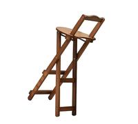 HUPQCVX Petit Tabouret Épaissi, Forte Capacité De Charge, Portable Et Peu Encombrant for Un Usage Domestique, Tabouret De Bar, Chaise Pliante(Tea Color,S)