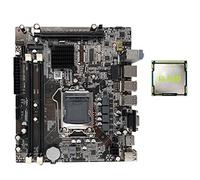 HUPYOMLER 1 ensemble de cartes mères H55 pour ordinateur, carte mère LGA1156, prend en charge I3 530 I5 760 Series CPU DDR3 mémoire avec processeur I3 550