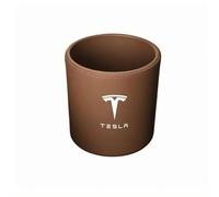 HUQAOL Boîtes de Rangement pour Voiture Sacs poubelles pour Voiture Boîtes de Rangement Produits de décoration intérieure pour Voiture. pour Tesla Model Y/3/S/X, Cognac