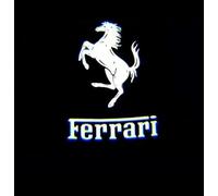 HUQAOL Feux Bienvenue Voiture,Projecteur de Portière de Voiture LED Projection Logo Feux Accessoires Décoratifs .pour Ferrari 488 Challenge 2016