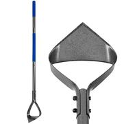 Huracan Binette de jardin pendulaire - Outil de jardinage pour désherber et desserrer la terre - 140 cm - Réglable avec manche long - Binette creuse - Avec manche - Outils de jardin