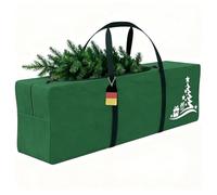 Huracan Sac de rangement pour sapin de Noël, 155 x 47 x 73 cm, Oxford 600D, sac de transport avec poignées renforcées, sangle à nouer, sac XXL pour grands arbres de Noël artificiels, vert