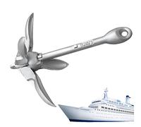 Huraoerrrr Ancre Paddle Board 1, 5 LB Portable Pliant Kayak Anchor Kit avec Corde Marine de 66 Pieds pour la pêche à Jet Ski