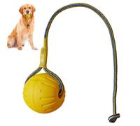 Huraoerrrr Balle sur Corde Jouet de Chien, Balle en Caoutchouc de 3 Pouces sur Corde, entraînement Chien interactif, Jouets Dentition Portables pour récompenser, Aller Chercher, Jouer