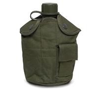 Huraoerrrr Bouteille à Eau 1L, Cantine en Aluminium Fuite avec Capuchon et Pochette d'Oxford pour Le Camping Randonnée extérieure