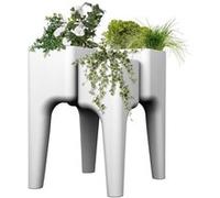 Hurbz - Jardinière design Kiga M blanc G