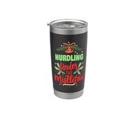Hurdling Gui Haie de Noël Gobelet isotherme en acier inoxydable double paroi